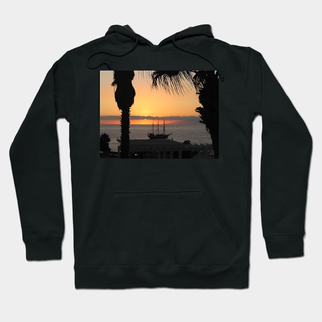 Sunsetting on the Tall Ship Hoodie by avrilharris